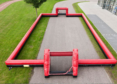 বাণিজ্যিক পার্টি Inflatable স্পোর্টস গেম ওয়াটারপ্রুফ পিভিসি Inflatable ফুটবল মাঠ