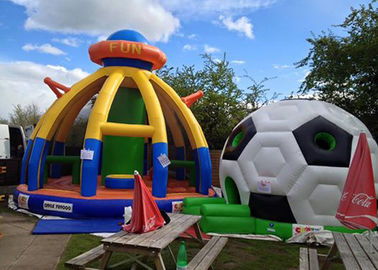 লোগো মুদ্রণ এসসিটি EN71 সঙ্গে বাণিজ্যিক Inflatable Toddler খেলার মাঠ