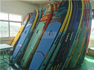 365lbs Inflatable SUP বোর্ড ওয়াটার স্পোর্ট সার্ফ স্ট্যান্ড আপ প্যাডেল বোর্ড কাস্টমাইজড রঙ