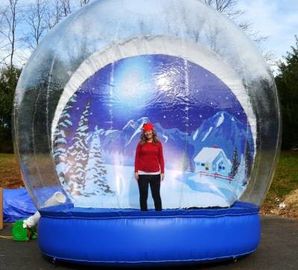 বহিরঙ্গন স্বচ্ছ সুন্দর দৈত্য বিজ্ঞাপন Inflatables স্নো গ্লোব সিই অনুমোদন