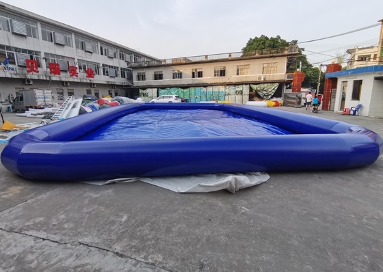 0.9mm পিভিসি কমার্শিয়াল গ্রেড ব্লু ইনফ্ল্যাটেবল সুইমিং পুল অ্যামিউজমেন্ট গেম