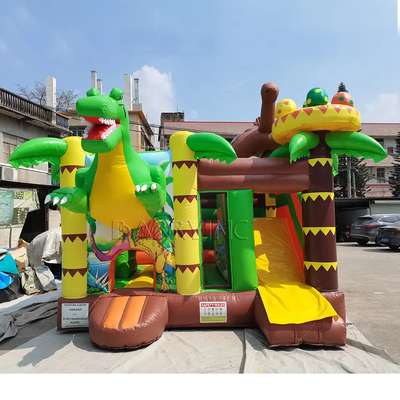 ব্লোয়ার জাম্পিং ক্যাসেল স্লাইড কম্বো সহ 5x5m ইনফ্ল্যাটেবল স্লাইড বাউন্স হাউস