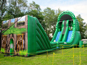 ক্রেজি প্রাপ্তবয়স্ক Inflatable ইন্টারেক্টিভ খেলা মেরামত কিট সঙ্গে বড় Inflatable জিপ লাইন