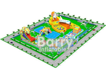 0.55 মিমি পিভিসি উপাদান দৈত্য inflatable জল পার্ক প্রকল্প, বিনোদন পার্ক নকশা