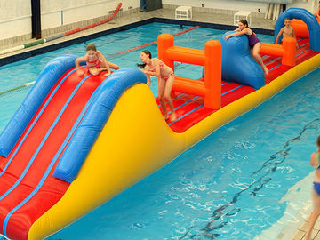 0.9 মিমি পিভিসি Inflatable Aqua পার্ক কিডস জন্য জলরোধী জল বাধা কোর্স
