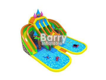 পুল এবং inflatable ভাসমান খেলনা সঙ্গে মজার দুর্গ inflatable চিত্তবিনোদন পার্ক নাম