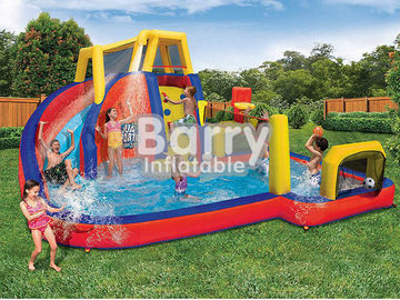 মোবাইল আকর্ষণ Inflatable ওয়াটার পার্ক সরঞ্জাম, লিটল কিডস জন্য স্প্ল্যাশ ওয়াটার পার্ক