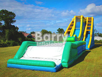 দৈত্য Inflatable জল স্লাইড, সর্বাধিক Inflatable রোলের কোস্টার স্লাইড এন ড্রপ Kick