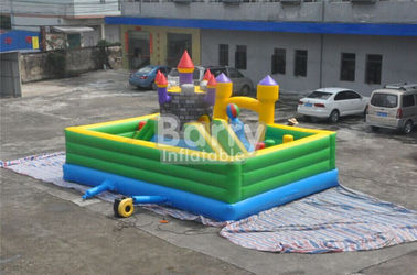 Inflatable মজা শহর কাসল থিম এমিউশন পার্ক Inflatable খেলার মাঠ সরঞ্জাম