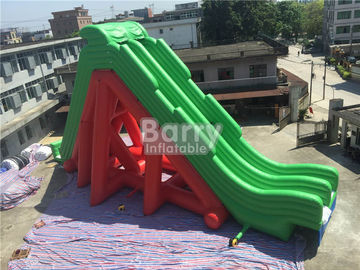 উচ্চতা 0.55 মিমি পিভিসি উচ্চতা 11.5 মি বিনামূল্যে পতন সুরক্ষা দৈত্য Inflatable স্লাইড