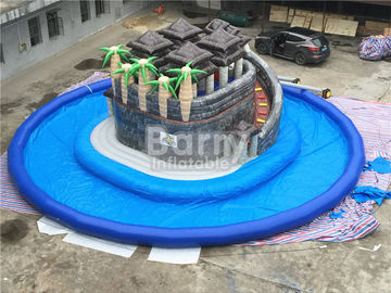সামার জল খেলা জঙ্গল থিম Inflatable কেন্দ্র স্লাইড সঙ্গে জল পার্ক গাট্টা