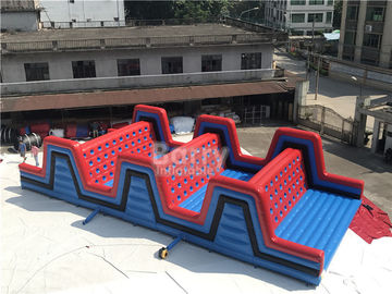 ইভেন্ট রেড জায়েন্ট আউটডোর Inflatable 5K বাধা কোর্স আরোহণ রান, Inflatable 5K বাধা