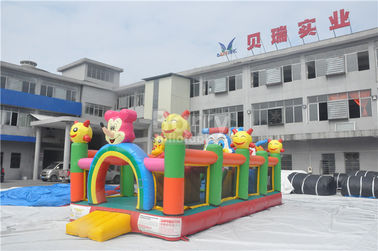 প্লেটো পিভিসি Tarpaulin Inflatable Toddler খেলার মাঠ / Inflatable মজা শহর