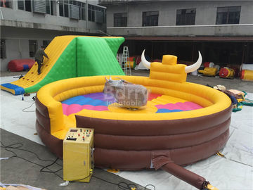 1 জন মানুষের জন্য মজার বড় Inflatable যান্ত্রিক বুল গেম, Inflatable যাত্রায়