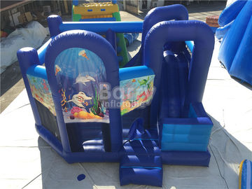 স্বনির্ধারিত Inflatable বাউন্সার / স্লাইড সঙ্গে প্রস্ফুটিত বাউন্সি কাসল