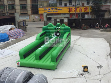 0.55 এমএম পিভিসি Tarpaulin ডবল লেন জাম্পিং Bungee রান খেলা EN14960