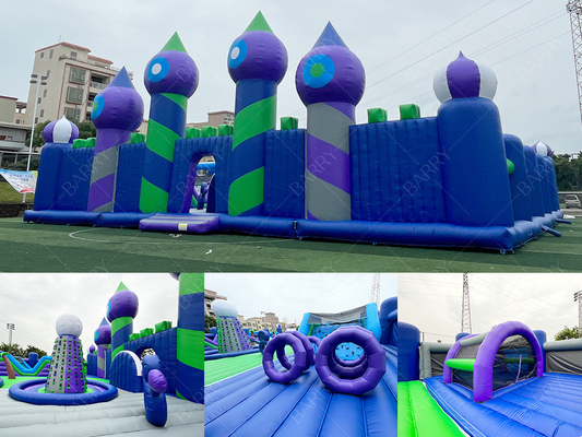 30x30 মিটার বড় বাউন্স বিনোদন পার্ক inflatable থিম পার্ক বাউন্স হাউস খেলার এলাকা খেলা