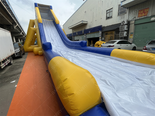 থিম পার্কের জন্য বাণিজ্যিক বিশাল inflatable জল স্লাইড 30x10.6m পিভিসি