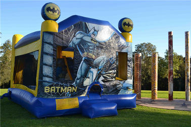 Tarpaulin সেলাই ব্যাটম্যান C4 কম্বো Inflatable জাম্পিং পিছনে বাড়ির জন্য বাণিজ্যিক কাসল