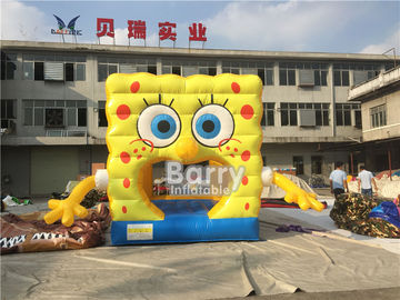 অপসারণযোগ্য থিম কিডস জাম্পার খেলার মাঠ Inflatable Spongebob পার্টি ভাড়া জন্য বাউন্সার