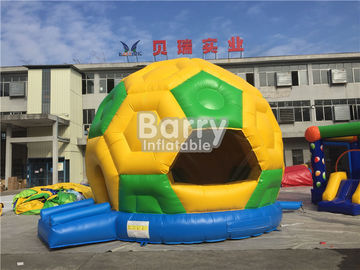 বাণিজ্যিক Inflatable ফুটবল বাউন্সার, পিভিসি Tarpaulin সকার ব্লাউস আপ বাউন্স হাউস