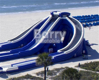 মজার উচ্চ উচ্চতা গেম দৈত্য Inflatable স্লাইড / শিশুদের জন্য পিভিসি শুকনো জল স্লাইড