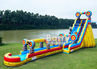 পশু থিম Inflatable জল স্লাইড, নিজস্ব আকার 25 FT লক্ষ্য স্লিপ এন স্লাইড