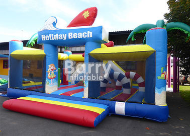 0.55 মি পিভিসি উপাদান Inflatable পার্ক সরঞ্জাম খেলার মাঠ / বহিরঙ্গন হলিডে বিচ inflatable Playland