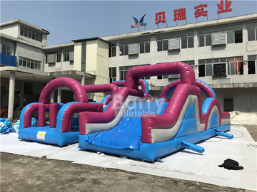 0.5 মিমি পিভিসি উপাদান কাস্টমাইজড দৈত্য Inflatable বাধা কোর্স কম্বো