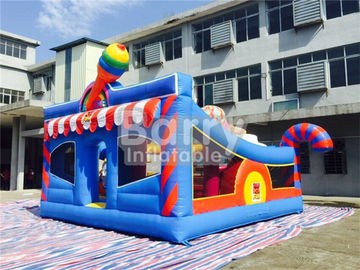 0.55 মিমি পিভিসি কিডস Inflatable বহিরঙ্গন খেলার মাঠ / Toddler বাউন্স হাউস