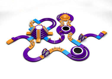 দৈত্য Inflatable Aqua পার্ক ক্রীড়া সরঞ্জাম / সমুদ্র জন্য Inflatable ওয়াটার পার্ক গেম