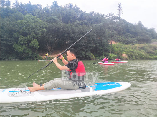 নীল 305x76x10 সেমি ইনফ্ল্যাটেবল স্ট্যাড আপ প্যাডেল বোর্ড অ্যাডভেঞ্চারারের জন্য