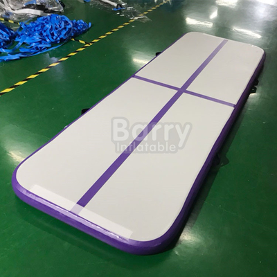 পেশাদার বেগুনি রঙ 3x1m ইনফ্ল্যাটেবল জিমন্যাস্টিক ম্যাটস টাম্বলিং এয়ার ট্র্যাক