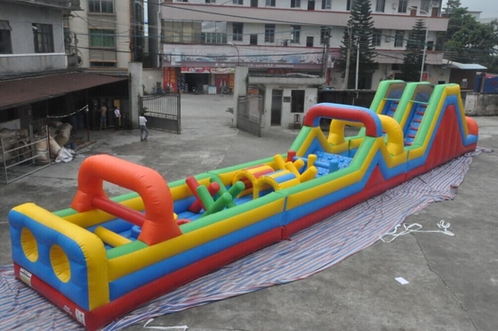 25x3m ইনফ্ল্যাটেবল 5k রান ইনসেন অবস্ট্যাকল কোর্স গেম রেস বাউন্সি ক্যাসেল