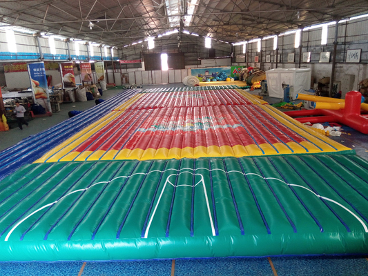 জলরোধী ইনফ্ল্যাটেবল এয়ার ট্র্যাক বাউন্সার জাম্প টাম্বল গদি