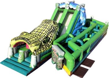 দৈত্য Inflatable বাধা কোর্স, ছাত্রদের জন্য খেলার মাঠ বহিরঙ্গন বাধা কোর্স