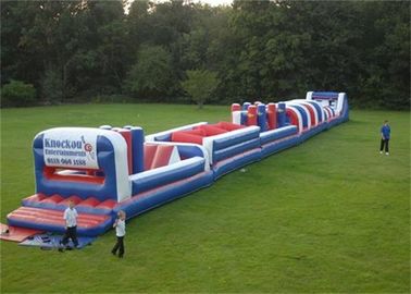 বহিরঙ্গন টডলার গেমস জন্য কাস্টমাইজড লং Inflatable বাধা বাউন্সার