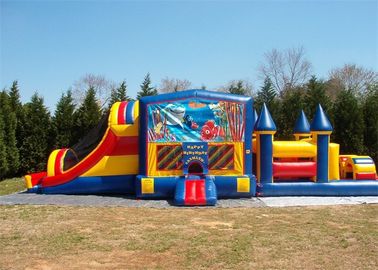 প্রাপ্তবয়স্ক Inflatable গেমস জন্য টেকসই বাণিজ্যিক বাউন্স হাউস Obstacle কোর্স