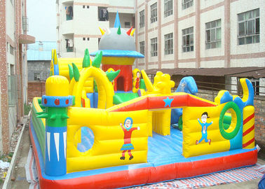 নিজস্ব রঙিন Inflatable বাউন্সী কাসল, কিডস Inflatable খেলার মাঠ