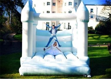 হোয়াইট এবং নীল রঙ Inflatable বাউন্সার, বিক্রয়ের জন্য বিবাহ Inflatable বাউন্সার