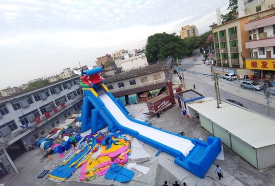 ড্রাগন ইনফ্ল্যাটেবল ওয়াটার স্লাইড অ্যাডাল্ট অ্যামিউজমেন্ট পার্ক সুপার স্লাইড