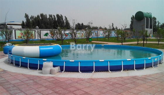 কাস্টম রাউন্ড মোবাইল কনটেইনার পোর্টেবল ওয়াটার পুল 20 মি ব্যাস