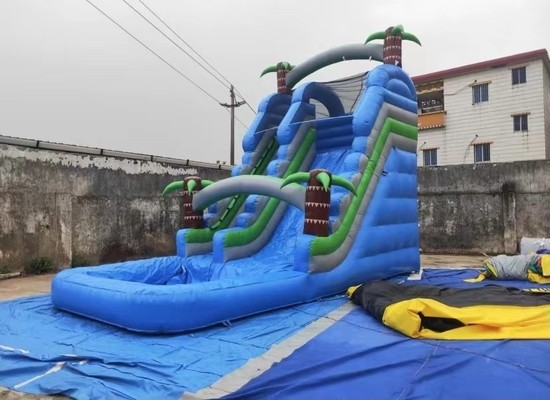 0.55 মিমি পিভিসি ইনফ্ল্যাটেবল বাউন্সার মই স্লাইড গেম 8x4x6 মি