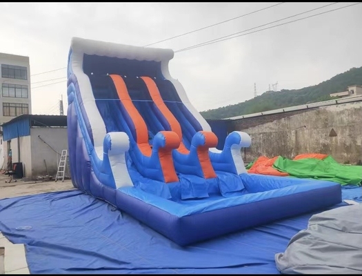 বিনোদন পার্ক ইনফ্ল্যাটেবল ওয়াটার স্লাইড বাউন্সি স্লাইড উড়িয়ে
