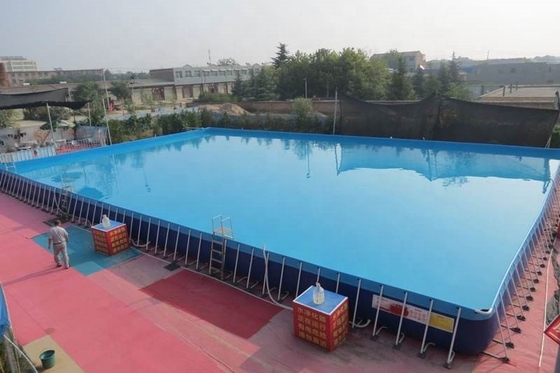 বড় প্রকল্প আয়তক্ষেত্রাকার উপরে গ্রাউন্ড পোর্টেবল সুইমিং পুল 1.5 মিটার উচ্চতা